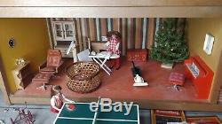 Rare Vintage Lundby 4 Floor Dolls house Joblot Bundle Furniture Boxed Dolls +++