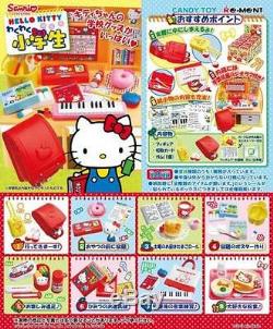 Re-Ment Sanrio Miniature Elementary school supplies Stationery 8 pieces full set