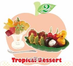 Re-ment Full Set of 10 FRUIT WAVE DESSERT BARBIE SZ MINIATURE FOOD VHTF RARE