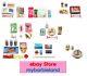 Re-ment Full Set Of 8 Barbie Sz 24 Hours Convenience Store Miniature Food