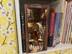 Ready Made Book Nook Miniature Dollhouse Eternal Bookstore Kit Gift UK Stock