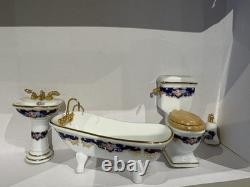Reutter Dolls House Miniature 112 Porcelain Bathroom Set