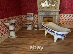 Reutter Dolls House Miniature 112 Porcelain Bathroom Set
