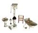Reutter Germany 112 Dolls House Bathroom Complete Suite & Accessories Exc Con