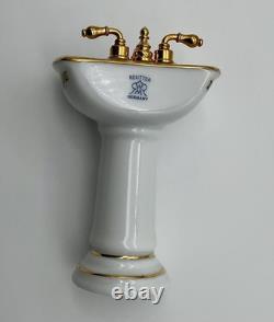 Reutter Germany 112 Dolls House Bathroom Complete Suite & Accessories Exc Con