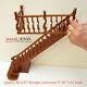 Right Baroque Staircase 9-10 112 Scale Miniature Wooden Dollhouse Stair Wn