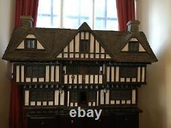 Robert Stubbs 1/12 Scale Tudor dolls house 8 rooms fully furnished with lighting