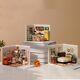 Rolife 3pcs Mini Doll House Kit Miniature Diy Dollhouse With Furniture Kids Gift