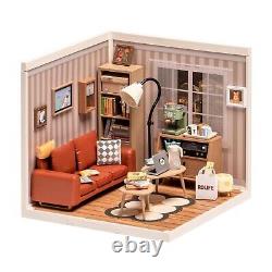 Rolife 3Pcs Mini Doll House Kit Miniature DIY Dollhouse With Furniture Kids Gift