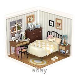 Rolife 3Pcs Mini Doll House Kit Miniature DIY Dollhouse With Furniture Kids Gift