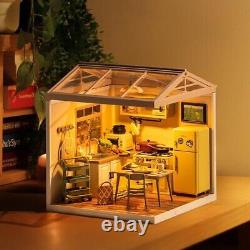 Rolife 3Pcs Mini Doll House Kit Miniature DIY Dollhouse With Furniture Kids Gift