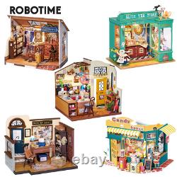 Rolife DIY 3D Wooden Dollhouse 124 Scale Miniature Building Kit with LED Light