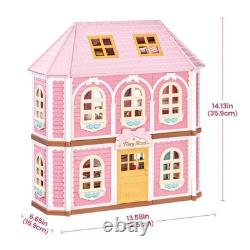 Rolife DIY Fairy Rose Cottage Haley Island LED Miniature Dollhouse Kit Gift Toy