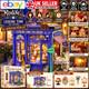 Rolife Leisure Time Tea Room Diy Miniature House Kit Wooden Dollhouse Led Copy