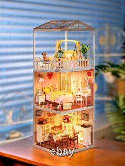 Rolife Super Creator LED 124 Miniature Dollhouse Plastic Building Xmas Gifts