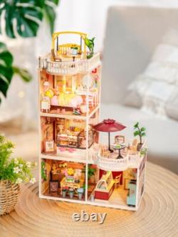 Rolife Super Creator LED 124 Miniature Dollhouse Plastic Building Xmas Gifts