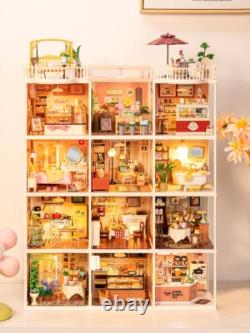 Rolife Super Creator LED 124 Miniature Dollhouse Plastic Building Xmas Gifts