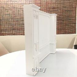 Room Box Diorama 1/6 Scale Artist Made Wall Panel With Wainscoting