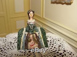 SALEBarbara Logan Artisan Rare Queen Anne Doll 2 Dollhouse Miniature