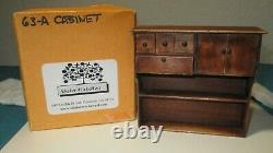 SHAKER WORKS WEST Signed Ken Byers CABINET 63-A Wood Doll House Miniature 3437
