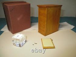 SHAKER WORKS WEST Signed Ken Byers ICE BOX Wood Doll House Miniature 3438