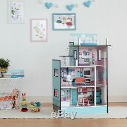 SOLD OUT Teamson Kids Childrens Dreamland Barcelona Blue Doll House & Furniture