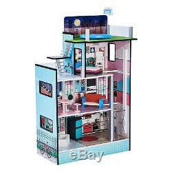 SOLD OUT Teamson Kids Childrens Dreamland Barcelona Blue Doll House & Furniture