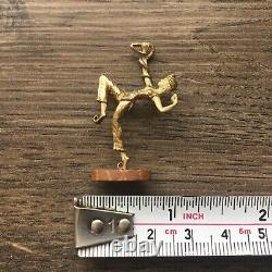 STUNNING English Miniature Gilded Bronze Statue. Dolls house miniature