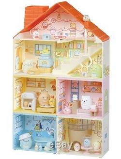 San-X Sumikko Gurashi Eraser Miniature Figure Doll House 5-Piece Full Set New