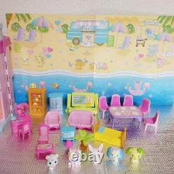 Sanrio Jewelpet 5 Body Figure Dollhouse Miniature Furniture Set Character Goods