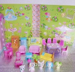 Sanrio Jewelpet 5 Body Figure Dollhouse Miniature Furniture Set Character Goods