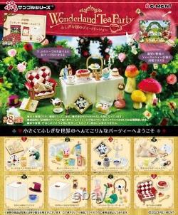 Set of 8 types Re-Ment Wonderland Tea Party Set Box Miniatures Dollhouse PO