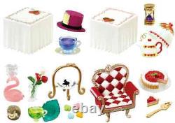 Set of 8 types Re-Ment Wonderland Tea Party Set Box Miniatures Dollhouse PO