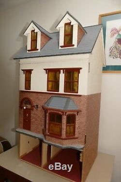 Sid Cooke Edwardian Dolls House. Fully built electric light and decorated