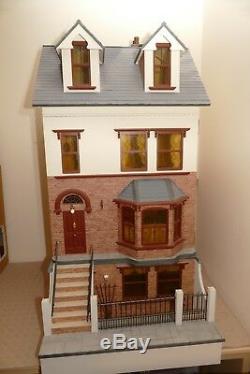 Sid Cooke Edwardian Dolls House. Fully built electric light and decorated