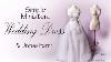 Simple Miniature Wedding Dress U0026 Dress Form Tutorial Dolls Dollhouse