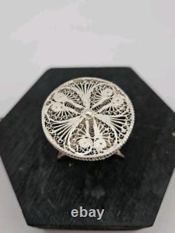 Solid Silver Filigree Furniture Set, Novelty, Dolls House, Excellent Condition