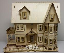 Stephanie Country Mansion Half Inch Scale Dollhouse Kit