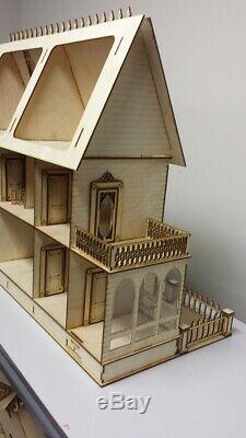 Stephanie Country Mansion Half Inch Scale Dollhouse Kit