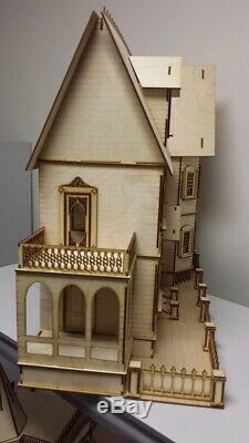 Stephanie Country Mansion Half Inch Scale Dollhouse Kit