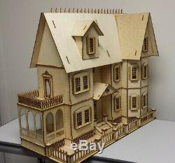 Stephanie Country Mansion Half Inch Scale Dollhouse Kit