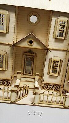 Stephanie Country Mansion Half Inch Scale Dollhouse Kit