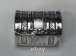 Sterling Silver Dolls House Miniature Treasure Chest Tooth Fairy Pot Pill Box