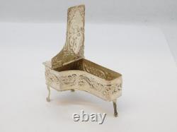 Sterling Silver Miniature Dolls House Grand Piano Vintage 1979 Birmingham