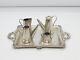 Sterling Silver Novelty Miniature Dolls House Tea Set Vintage C1970