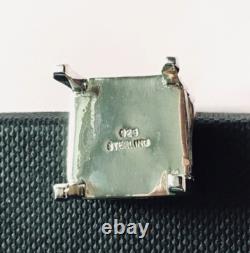 Sterling silver Miniature dolls house Fairy Chair pin cushion Collectable curio