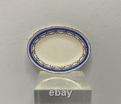 Stokesay Ware Blue Sovereign Large Oval Platter Dolls House Miniature