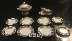 Stokesay Ware Georgian Key Htf Dinner Service Dolls House Dollhouse