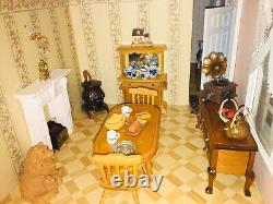 Stunning 3 Storey Victorian Dolls House Fully Furnished With Extras