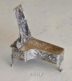 Stunning Vintage Sterling Silver Grand Piano Minature Dolls House/Trinket Box